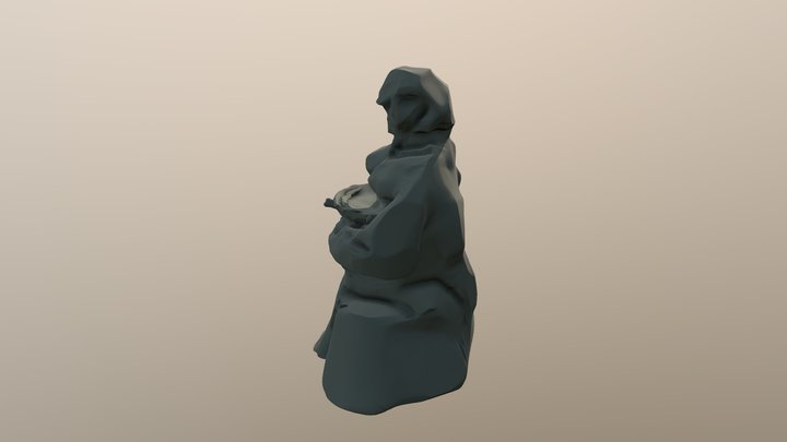 Hero Kudlik Statue 3D Model
