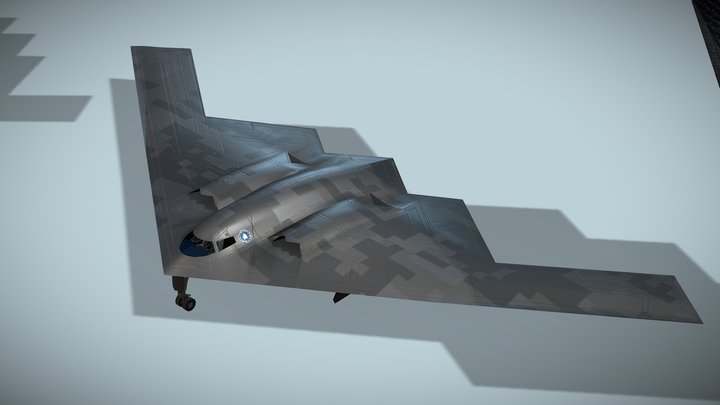 Northrop Grumman B-2 Spirit stealth bomber 3D Model