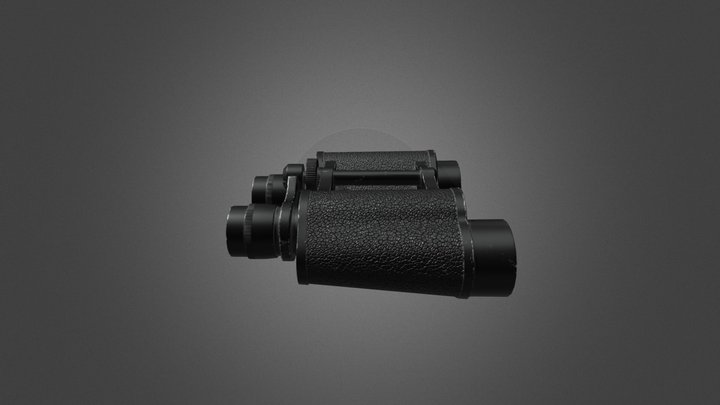 Binoculars Low Poly 3D Model
