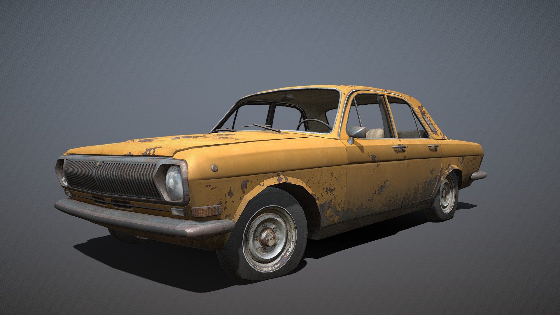 GAZ 24 Volga Lowpoly Game Asset - Buy Royalty Free 3D model by maxdragonn  (@maxdragon) [2b5aa2a] - Sketchfab Store