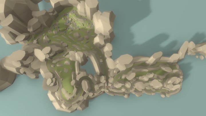 Race Track - Coastal Village 3D Model