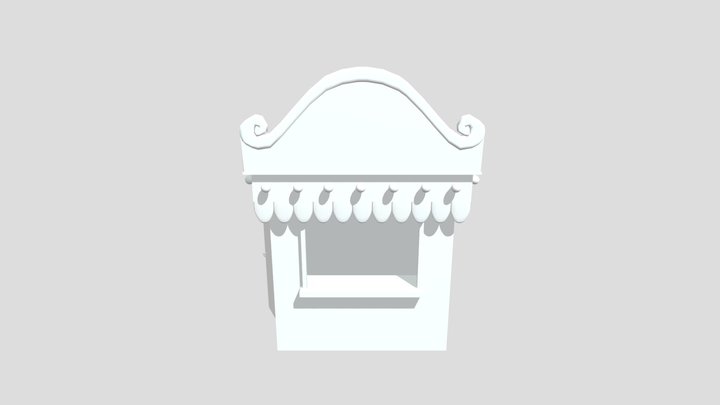 Ticket Booth 3D Model