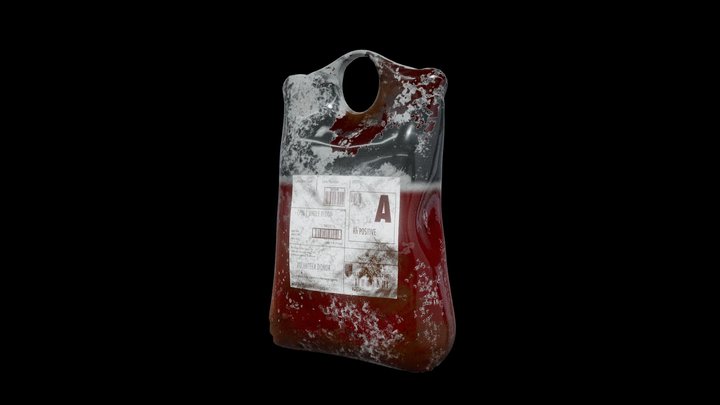 Blood bag v2 3D Model