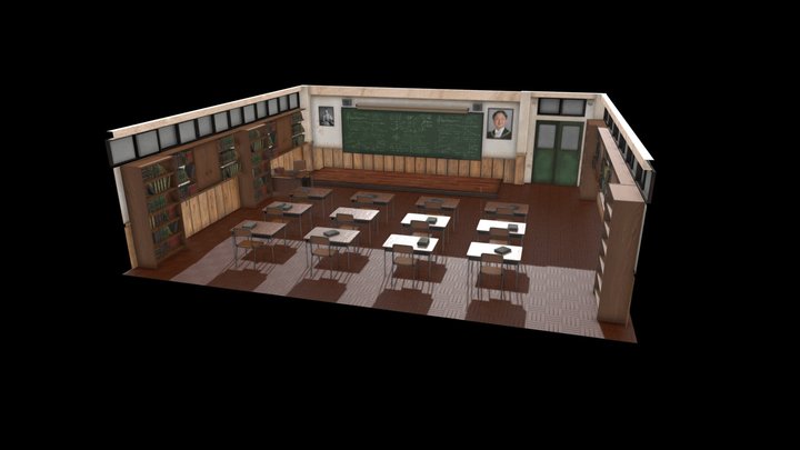 Classroom (Enviroment) 3D Model