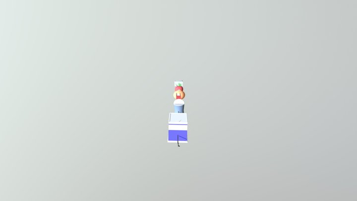 Kitchen Kingdom - characters without faces 3D Model