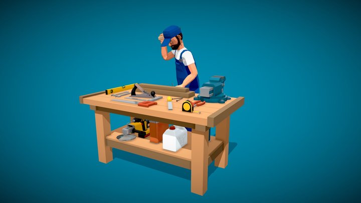 Carpenter 3D models - Sketchfab