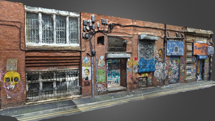 Spear St, Northern Quarter, Manchester Aug 2023 3D Model