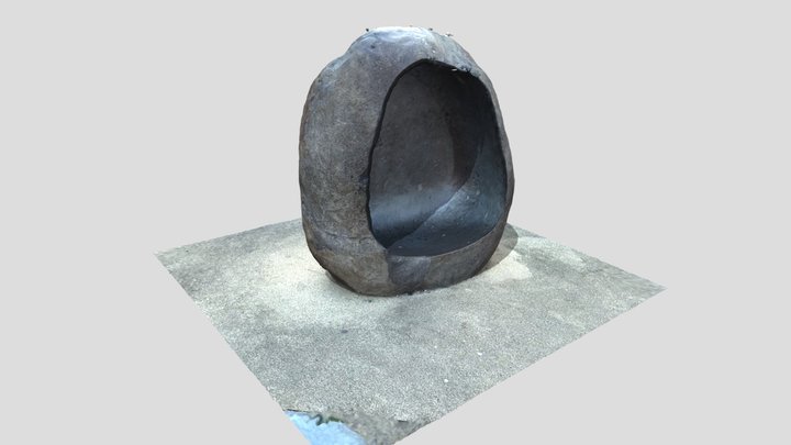 Rock Sculpture Seat 3D Model