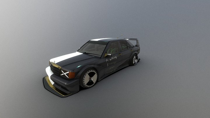 A$AP Rocky’s Custom Mercedes 190 E / V2 3D Model