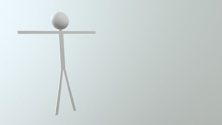 Stick Figure 3D Model