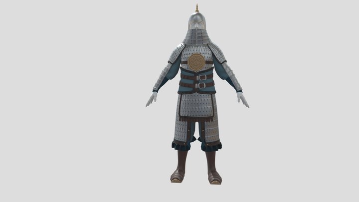 Procedural chinese armor 9 – Gratis 3D-model STL