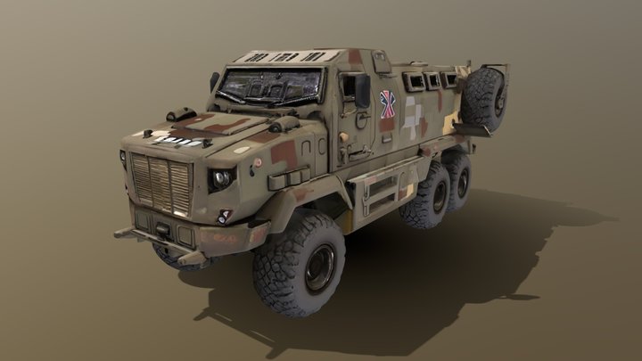 KrAZ Fiona – Gratis 3D-model STL