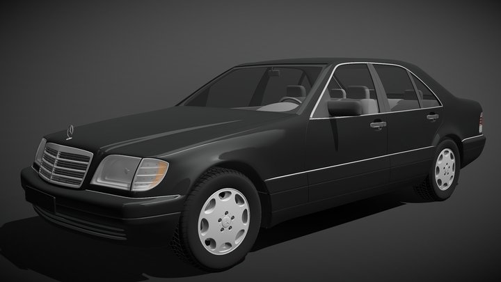 1999 Mercedes benz S600 – Free 3D Model STL