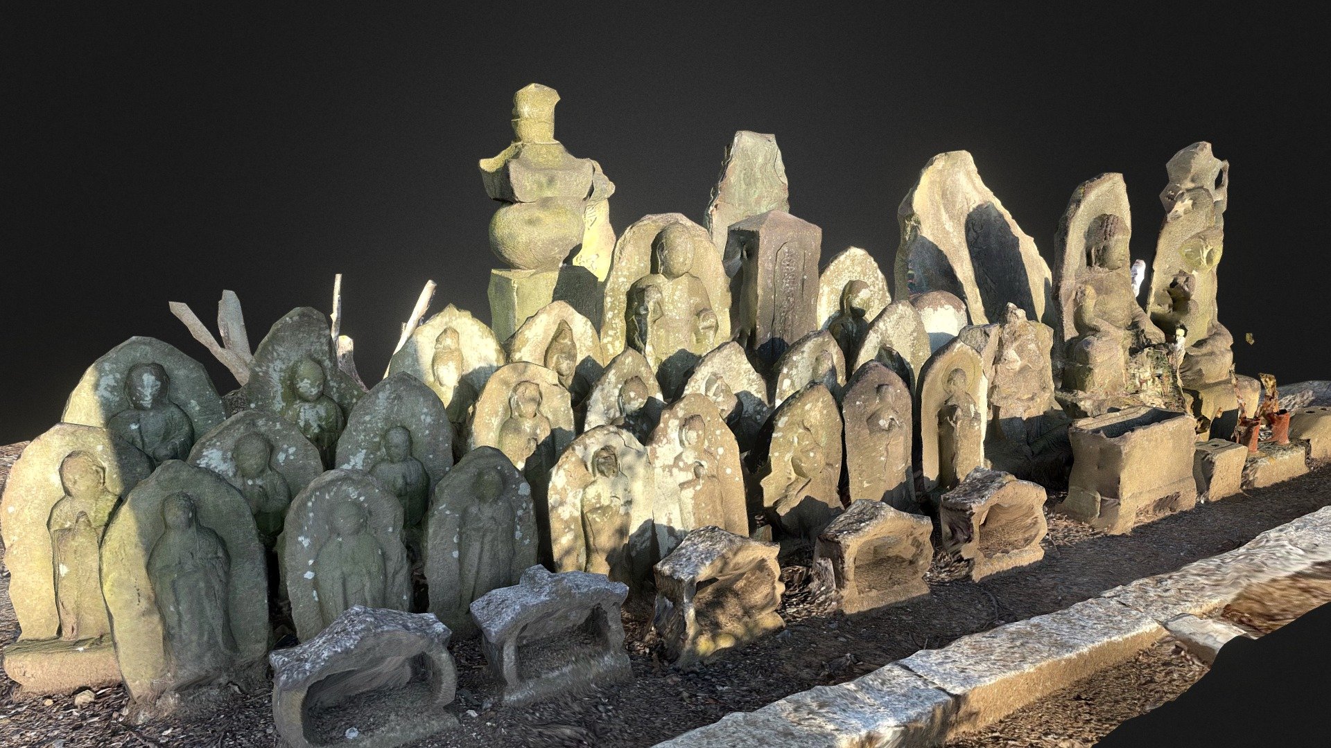 近所の寺の石仏