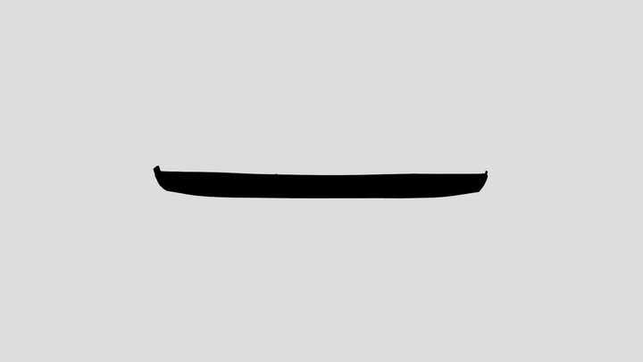 Wooden boat 3D Model