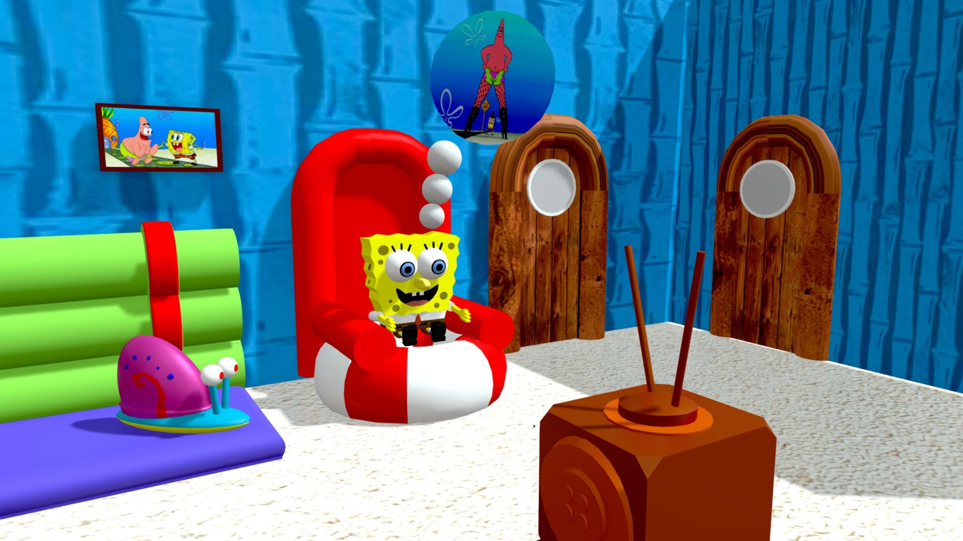 Spongebob House - Download Free 3d Model By Victorolimorsy17 [2b63e49 