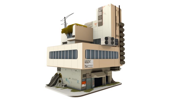 Modern House / sci-fi 3D Model
