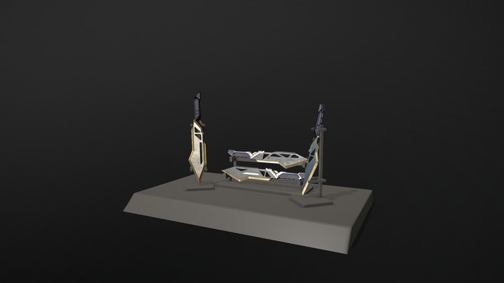 Game Resolution Knives 3D Model