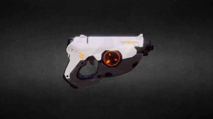 Laser Gun for Games 3D Model