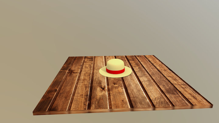 Luffy's straw hat 3D Model