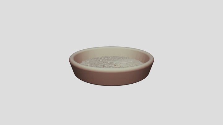 焼きとうもろこし-醤油皿 3D Model