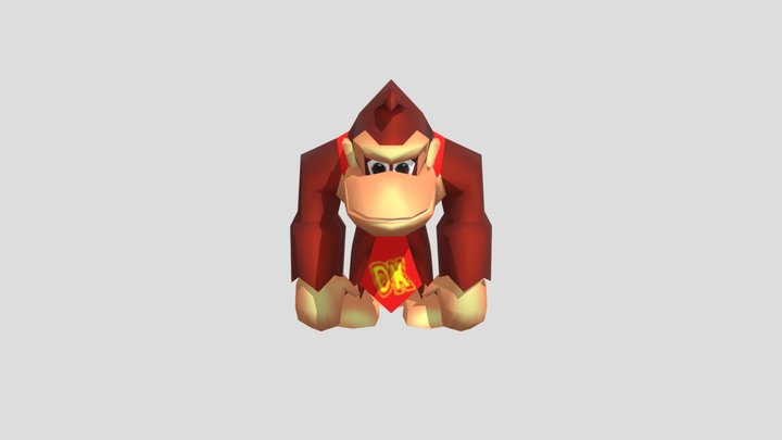 Donkey Kong From DK64 3D Model