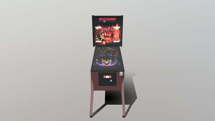 3d model pinball machine 02