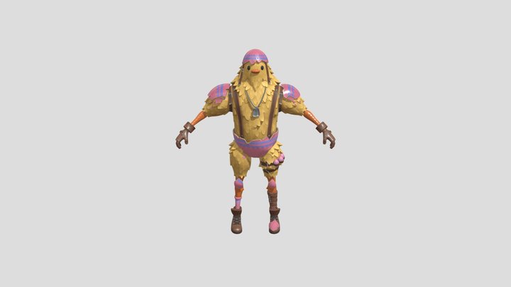 Chicken Warrior – Kostenloses 3D-Modell STL