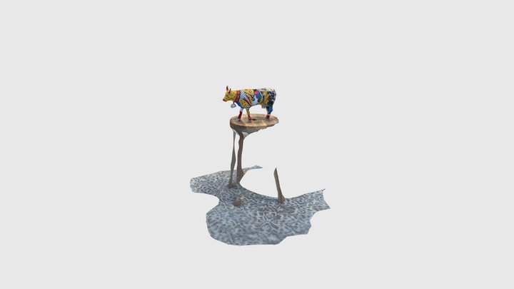 Picasso Cow 3D Model