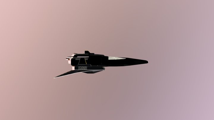 Spaceships 8 3D Model