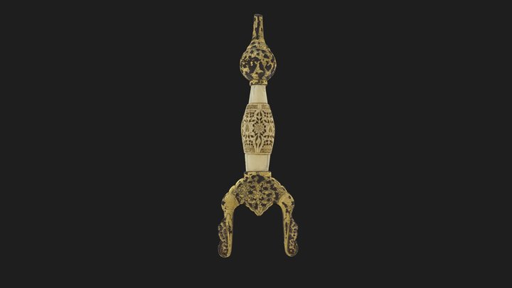 Empuñadura de la Espada Jineta de Ali Atar 3D Model