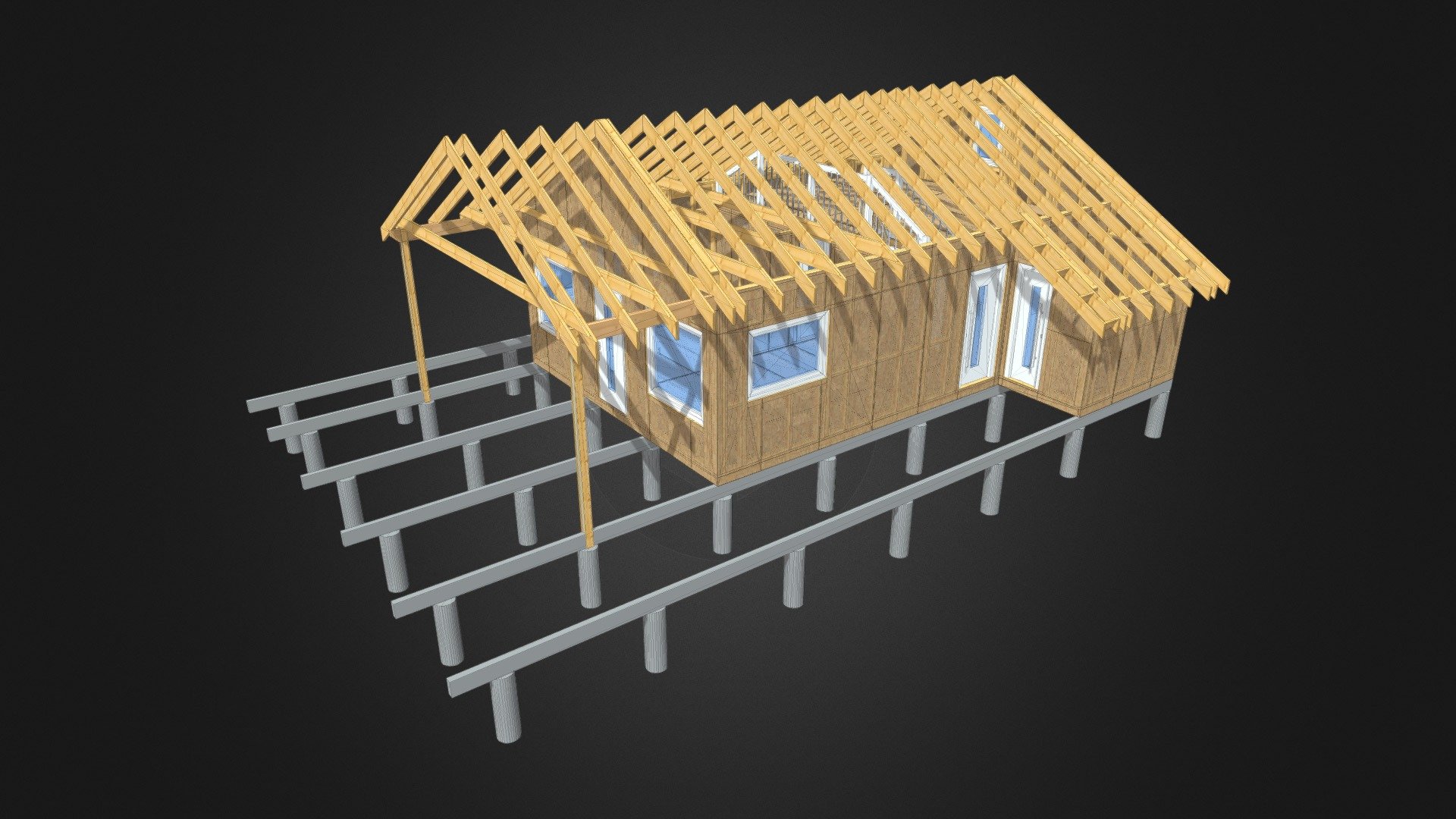 Summerhouse Detailed Model With Plywood Download Free 3d Model By Vlad Vlad1988 2b6bfd5 3110