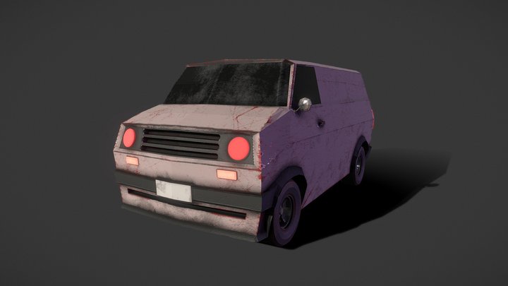 Van Lowpoly 3D Model