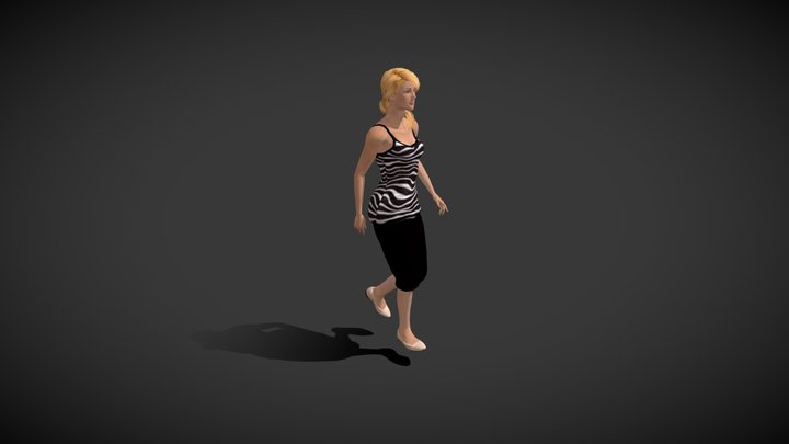 Mia Walking 3D Model