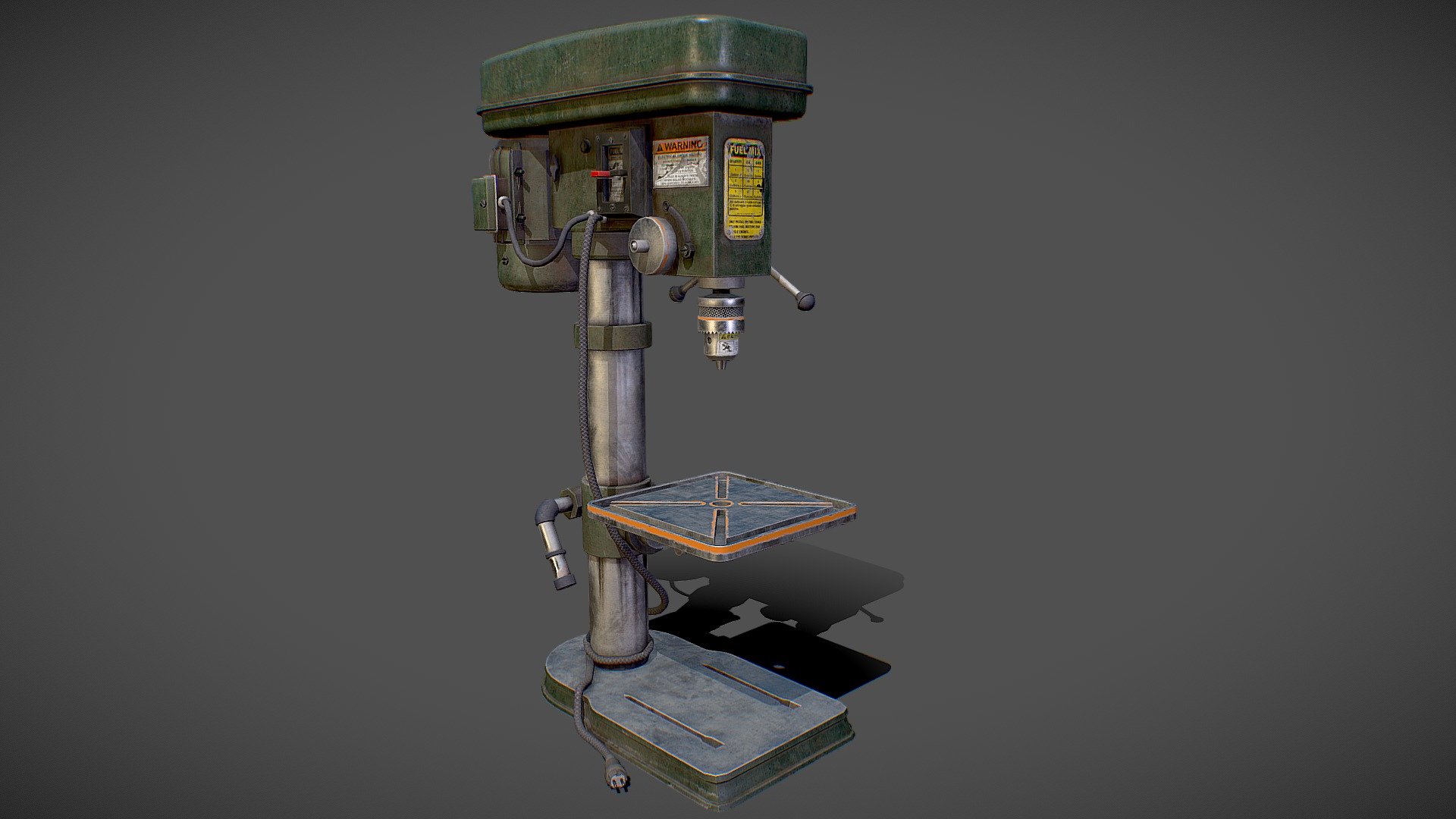 Drill press — Sketchfab embed 3D viewer