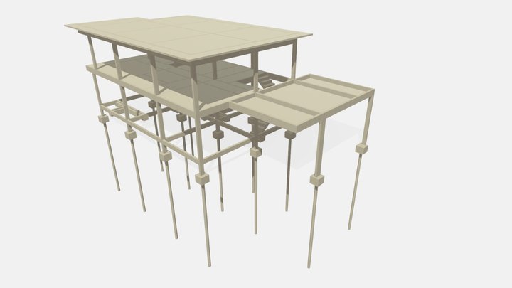 Estrutura Residência GO 3D Model