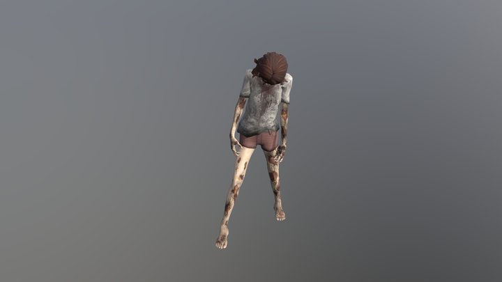 Zombie Idle Animation 3D Model