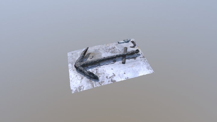 Triton II Anchor 3D Model