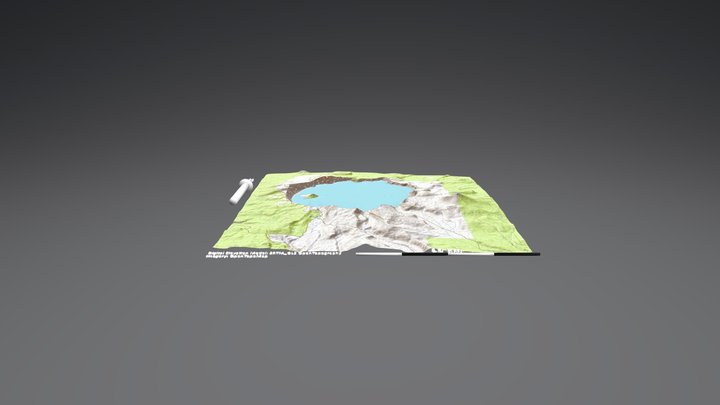 Crater Lake National Park Topography Map