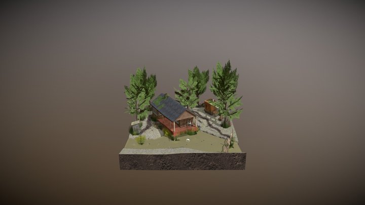 DAE Diorama - FOREST LONER 3D Model