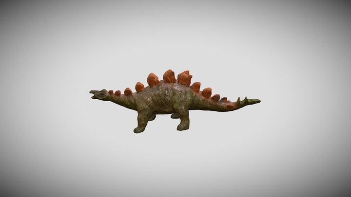 Stegosaurus herbivorous dinosaur 3D Model