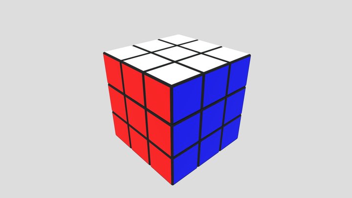 Free Rubix Cube 3D Model