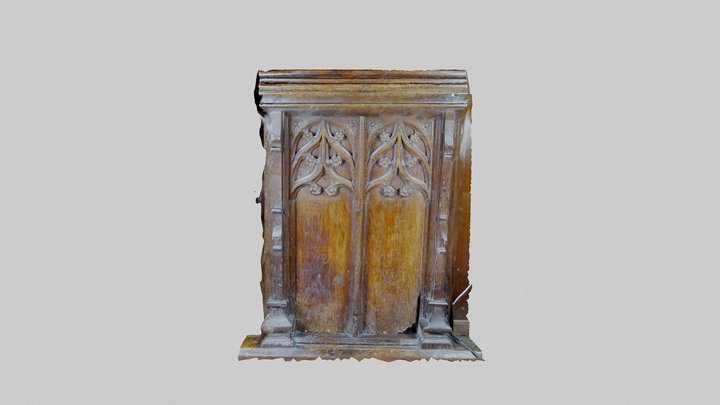 Bench S6 - south nave 3D Model