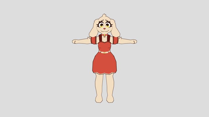 dog furry 3D Model