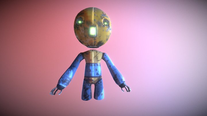 Junkyard Robot 3D Model