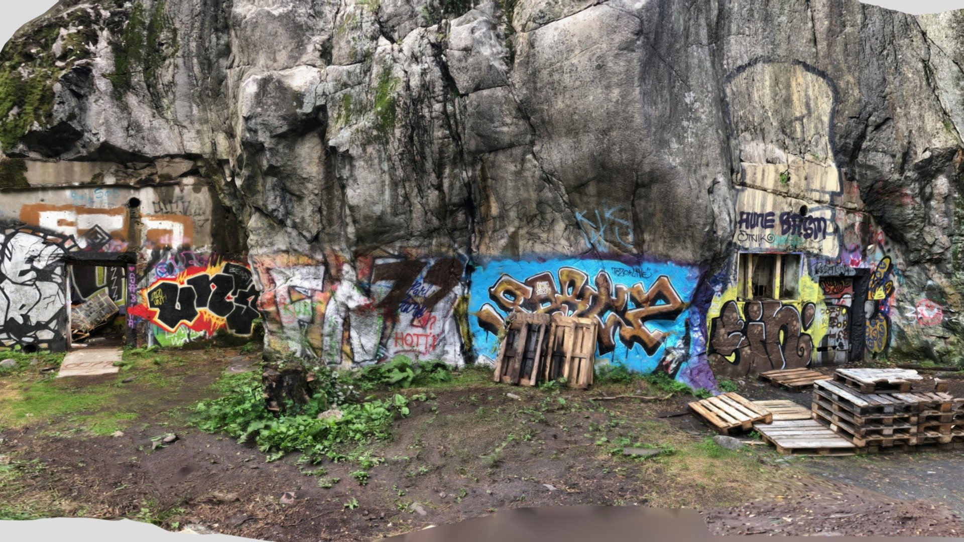 Two WW1 cave entrances Viikki, Helsinki, Finland