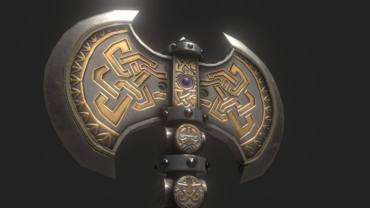 Dwarven Axe 3D Model