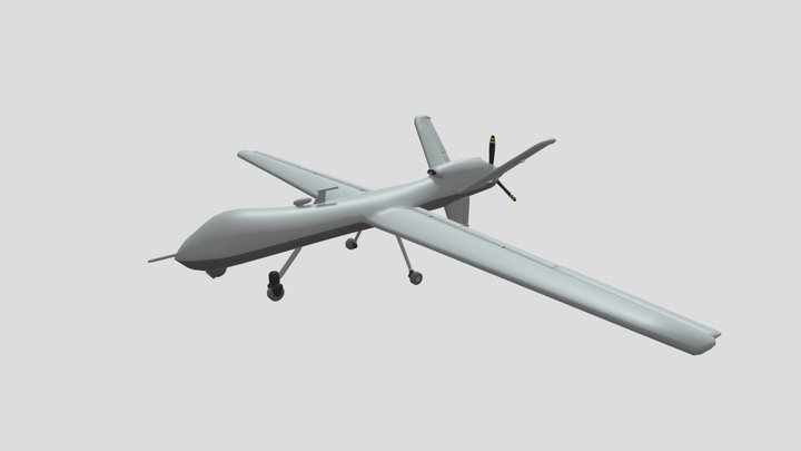MQ 9 Reaper No Decals 3D Model