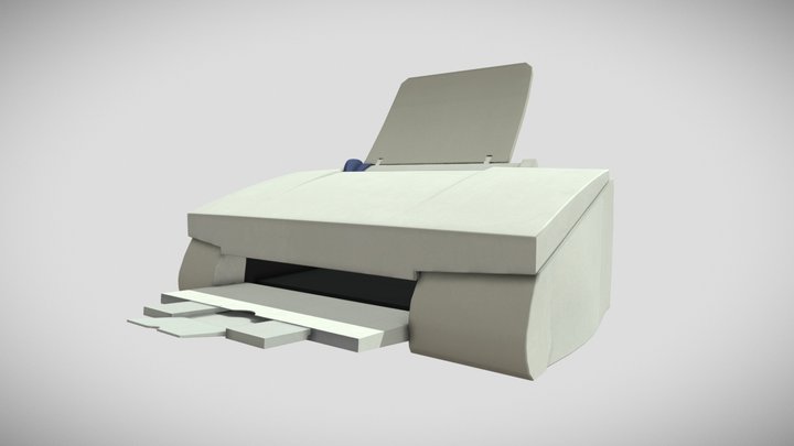 Printer #RetroElectronicsChallenge 3D Model