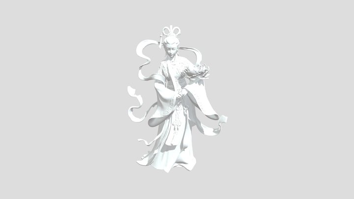 Ancient chinese girl 3D Model